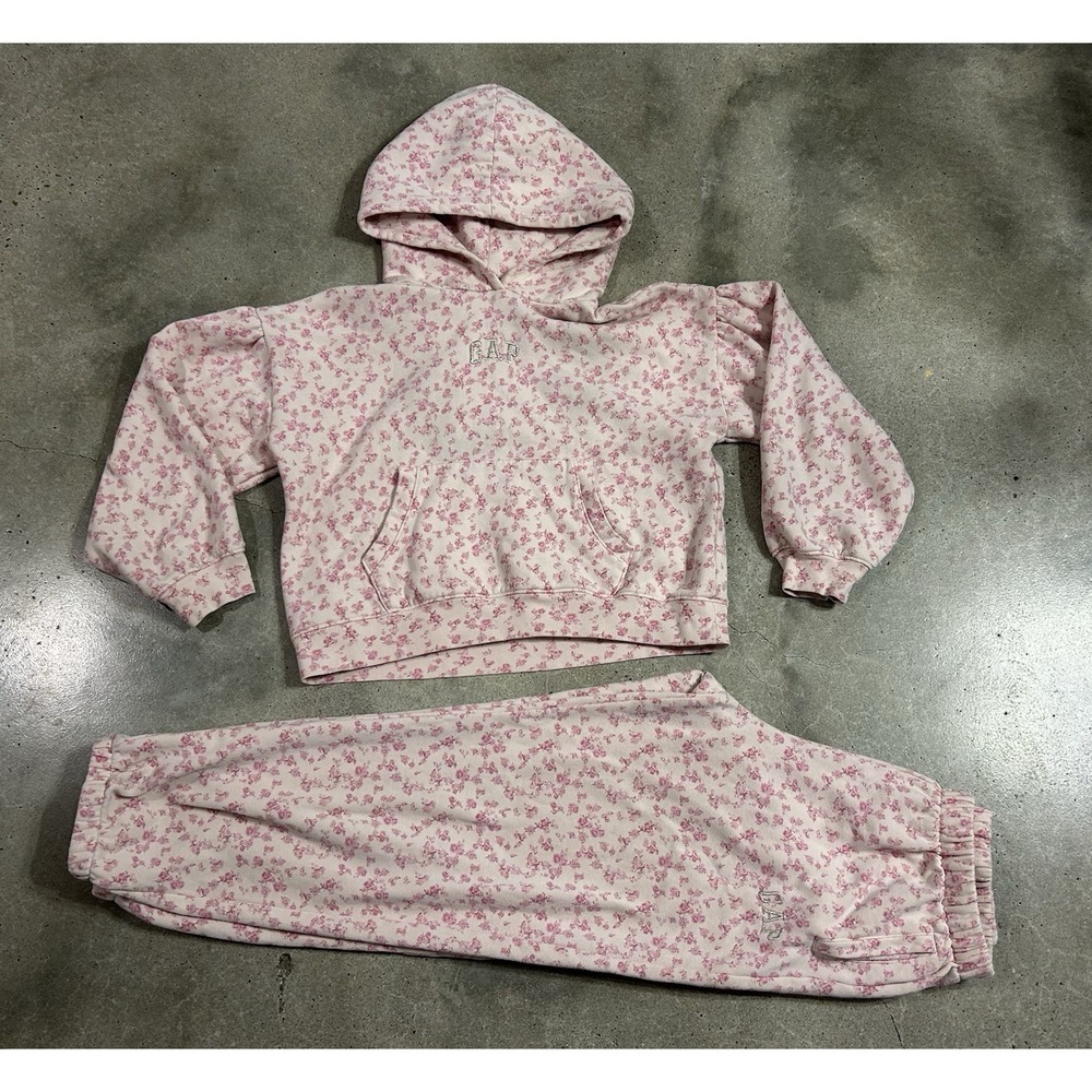 Love Shack Fancy X GAP Floral Hoodie‎ & Sweatpants Set Size XL Girls AS IS